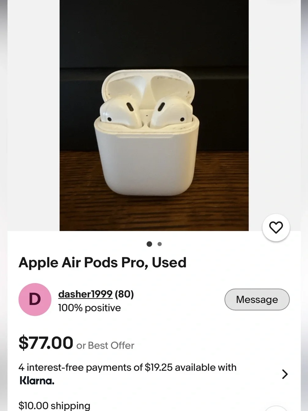 2 1/2 pairs Apple Air Pods Pro, Used